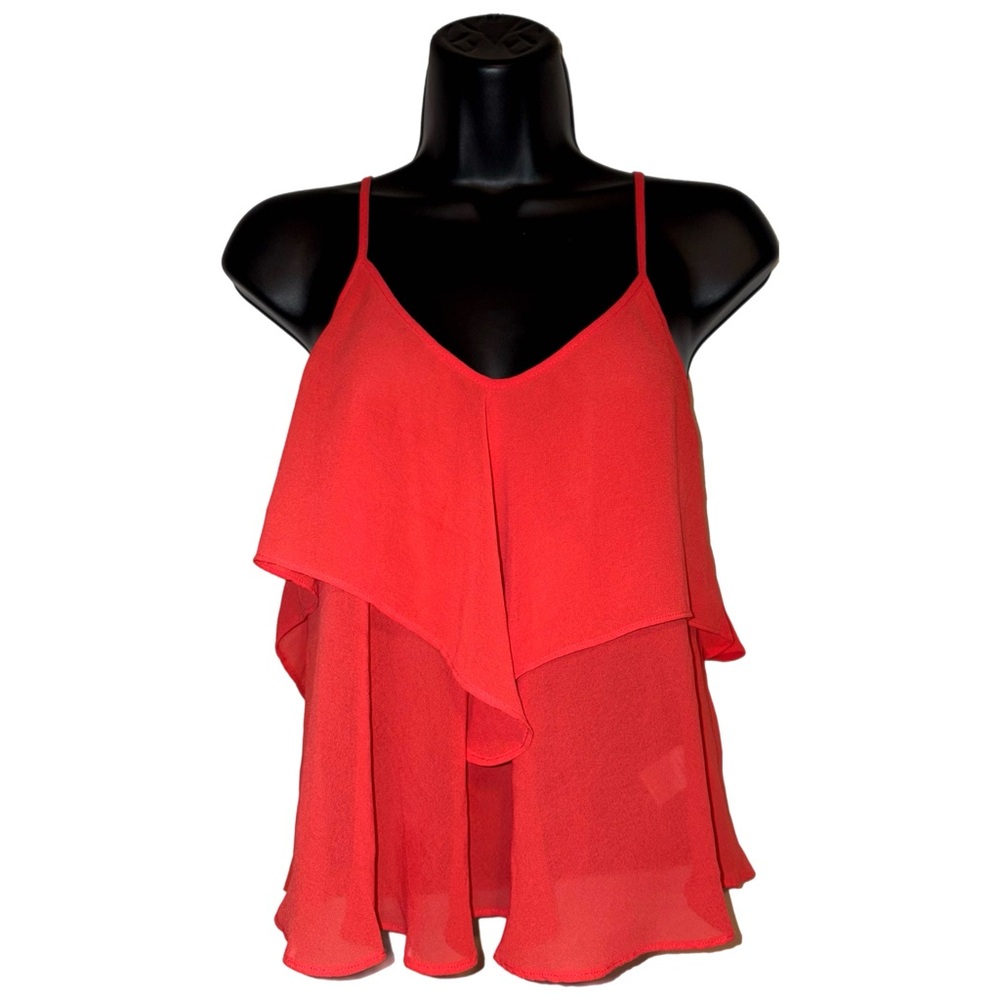 Baker Red Tiered Camisole Top Size M